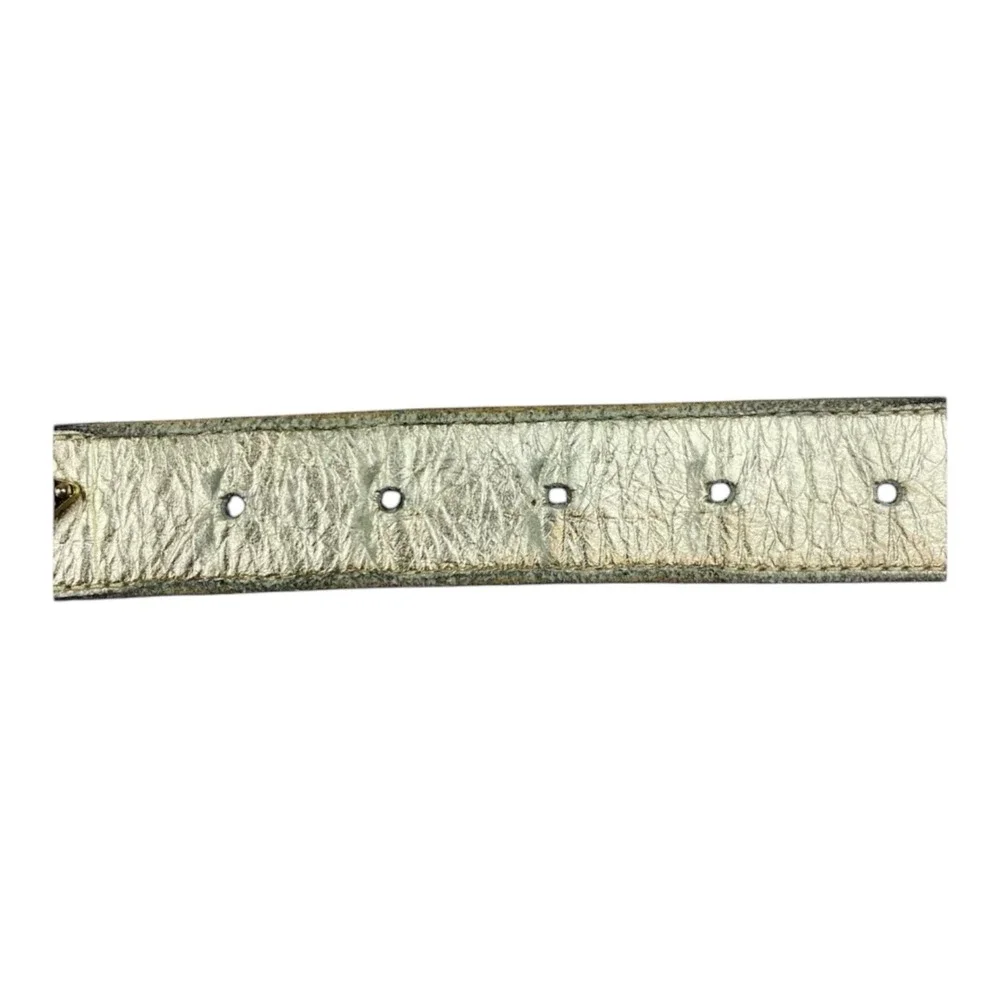 Vintage Leatherock Belt Women's LRG Textured Embellished Jewels Fashion USA Made